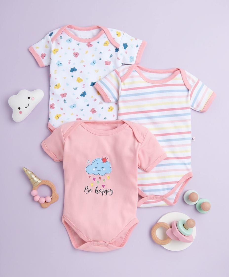 Butterfly Onesie - Pack of 3