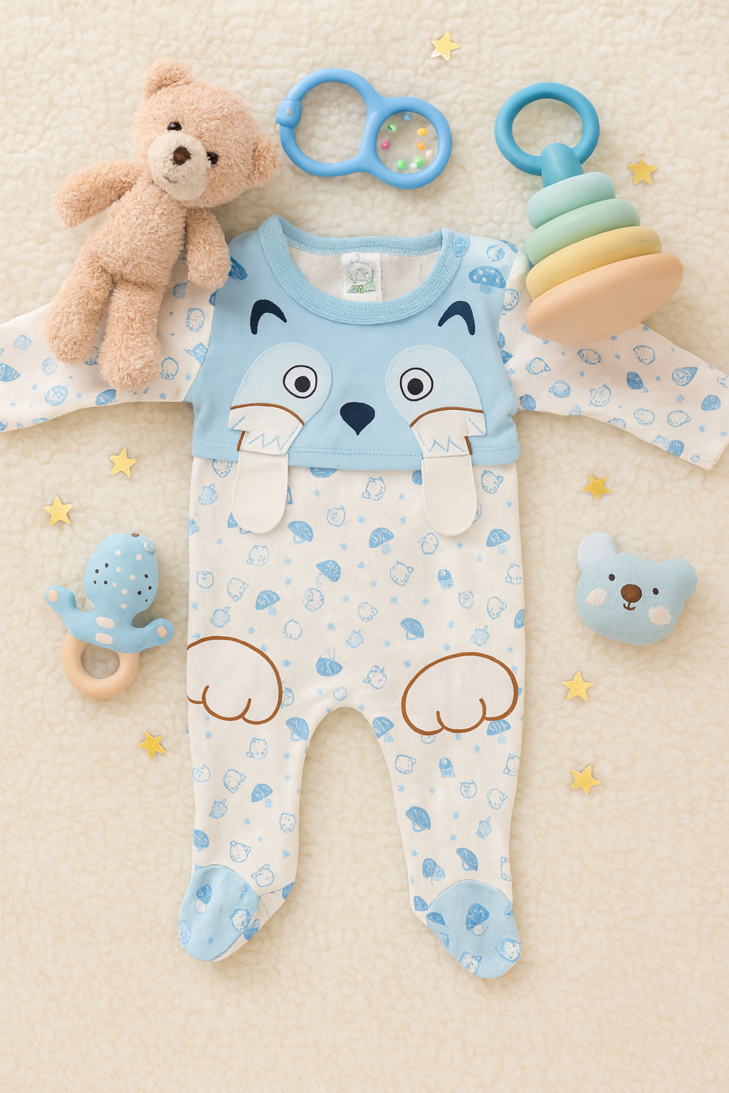 Blue Pup Onesie