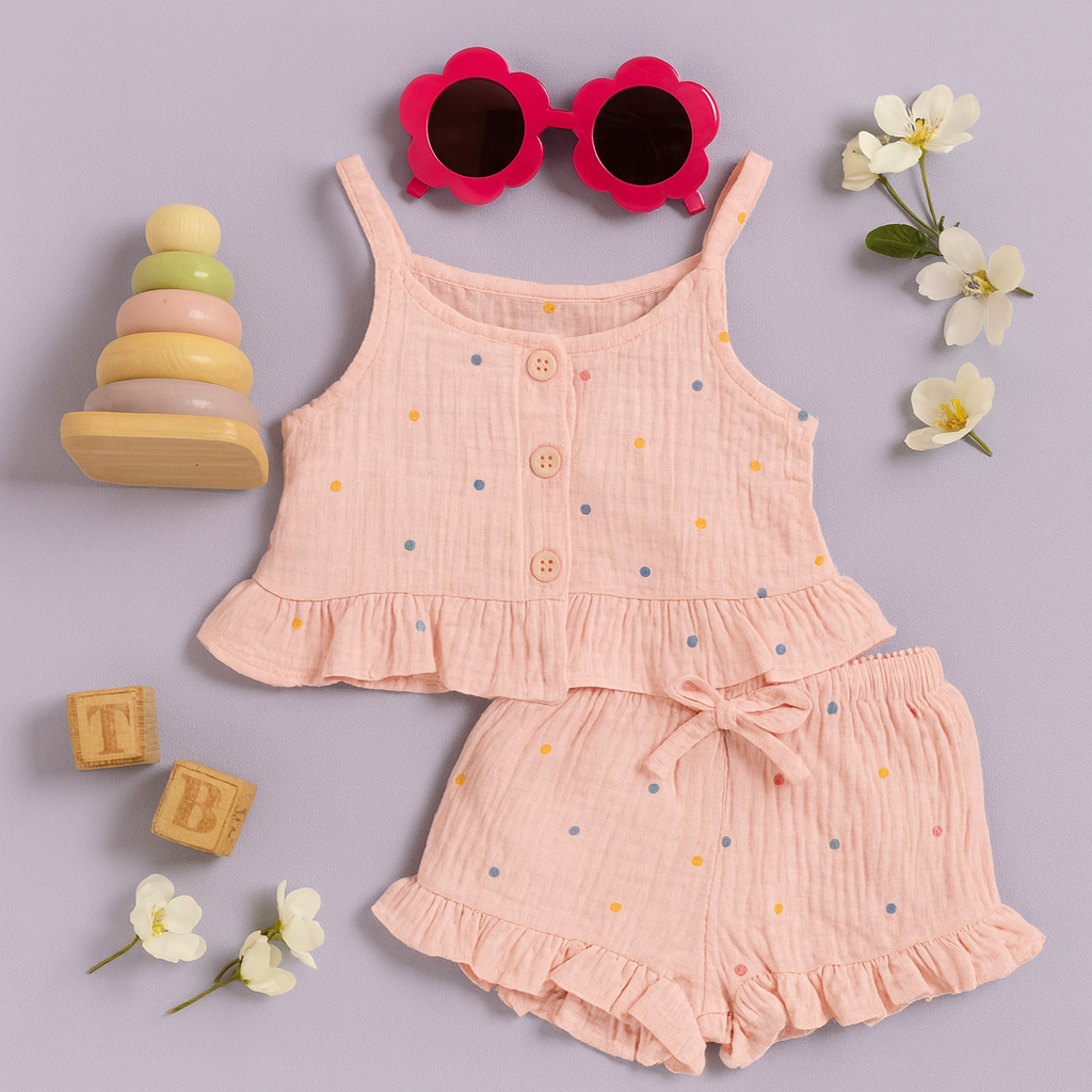 Co-ord Set Pink with Glasses