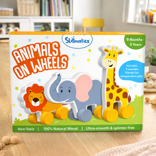 Animals on Wheels - Wooden Toy