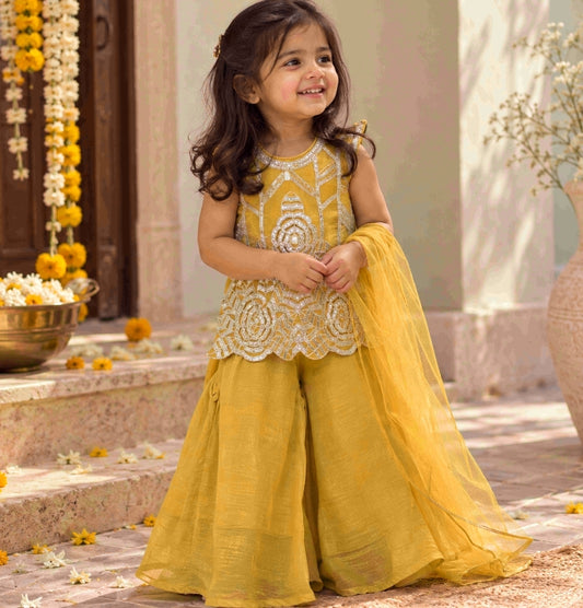 Yellow Palazzo & Dupatta