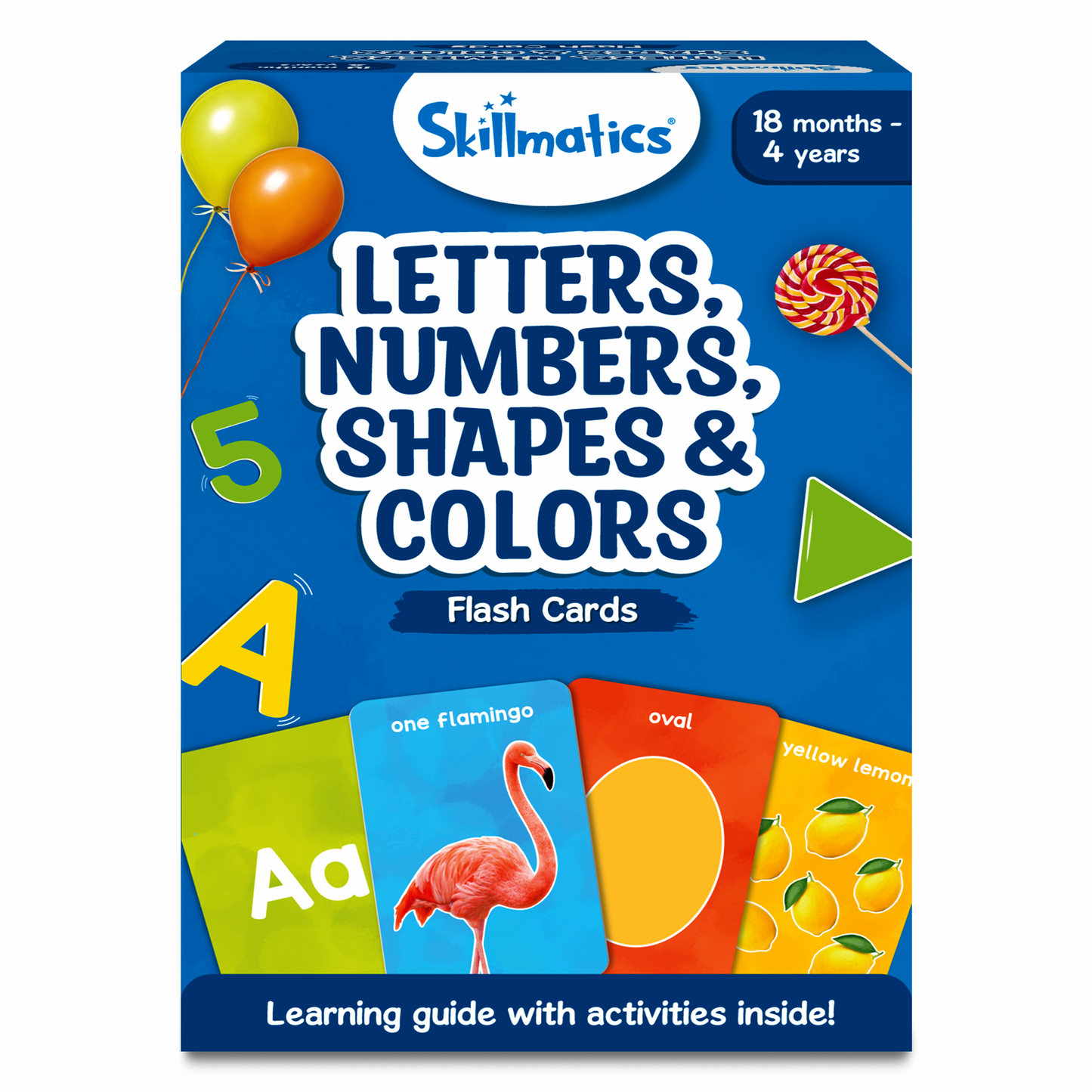 Letters, Numbers & Shapes Flash Cards