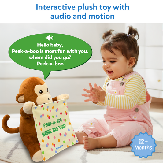 Peek a Boo - Interactive Plush Monkey