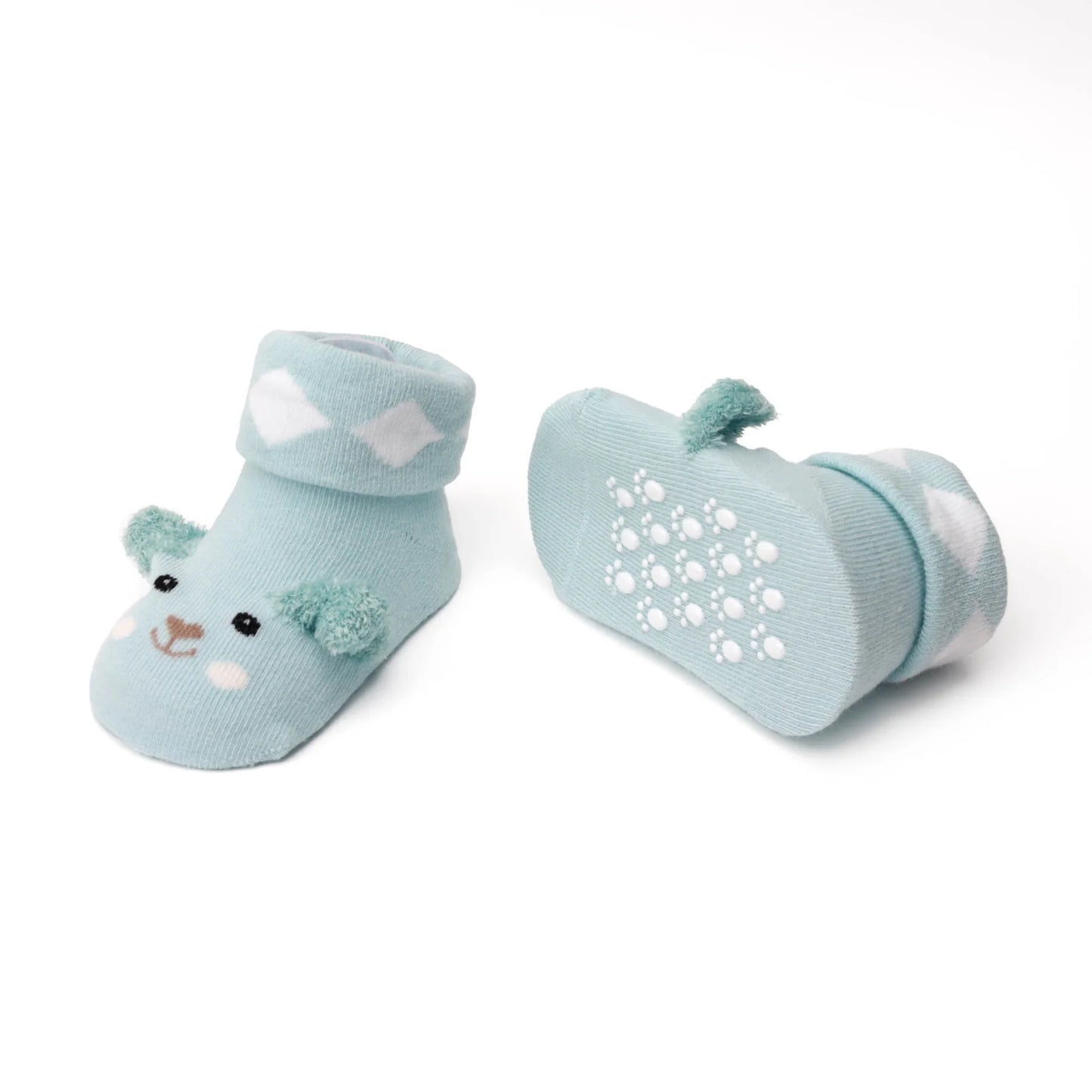 Adorable Animals Baby Pink & Mint Socks - 2 Pack