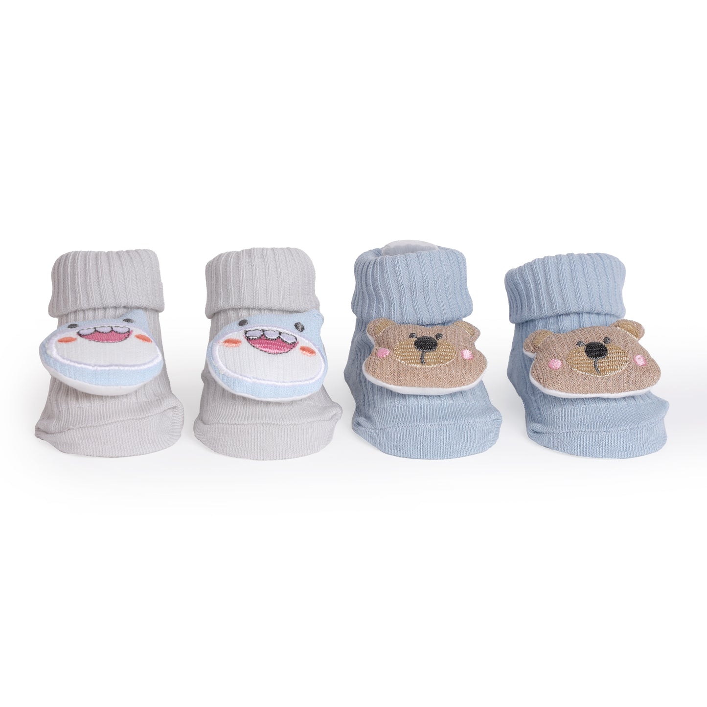 Cuddle Puff Baby Socks - Pack Of 2