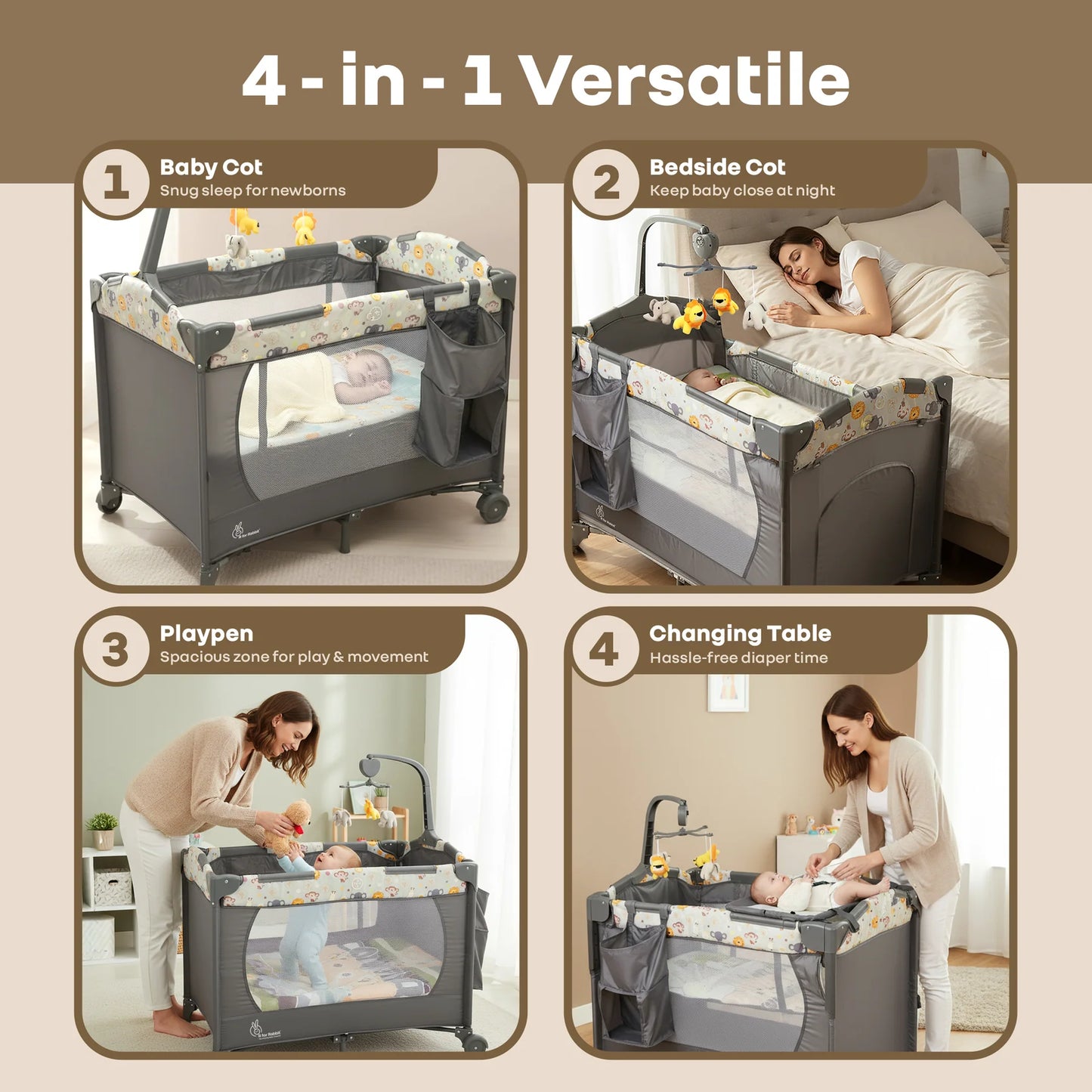 Hide N Seek Multiplay Cot