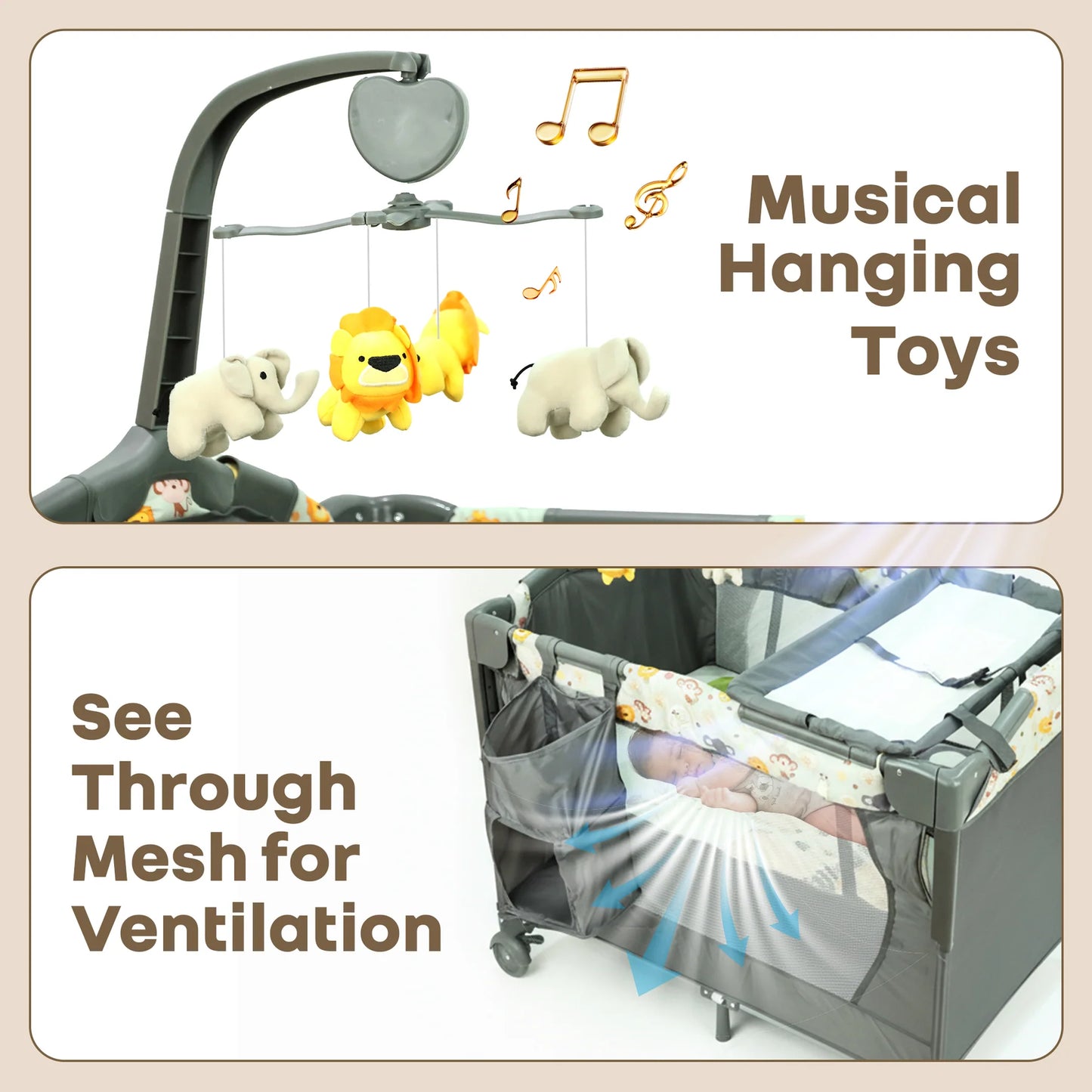 Hide N Seek Multiplay Cot