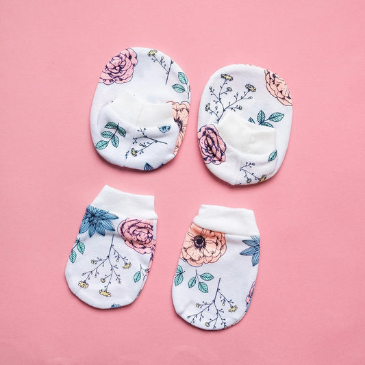 Mittens + Booties Floral