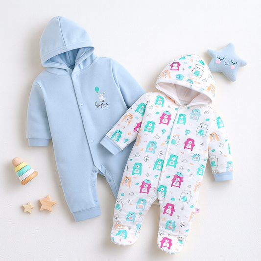 Sleep Suit Onesie - Pack of 2