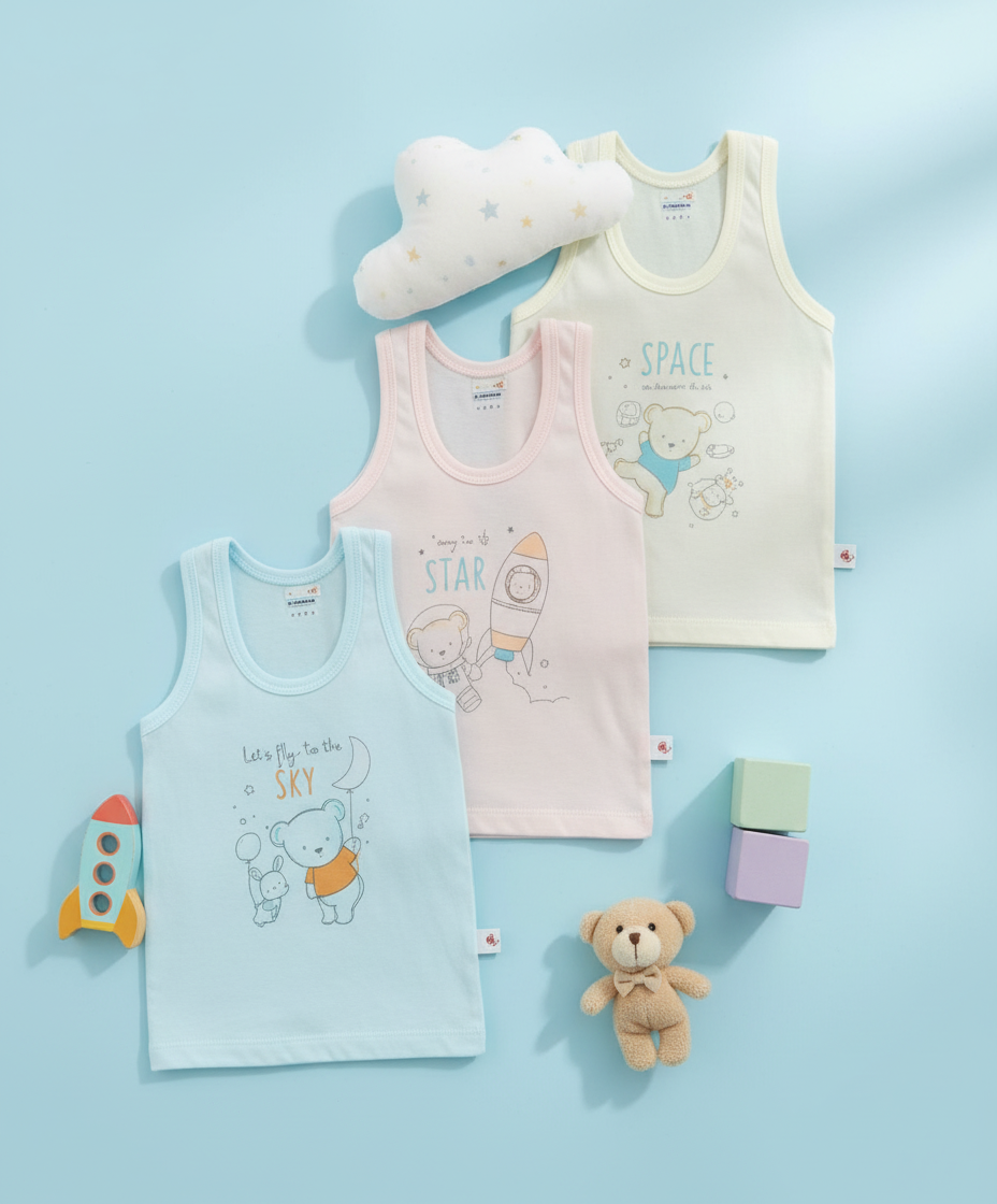 Teddy Vest - Pack of 3
