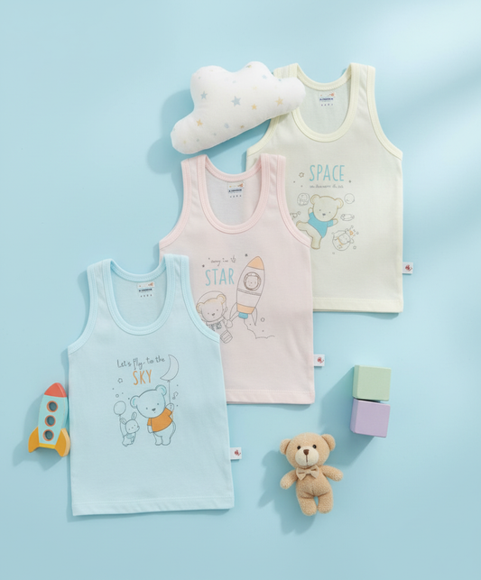 Teddy Vest - Pack of 3