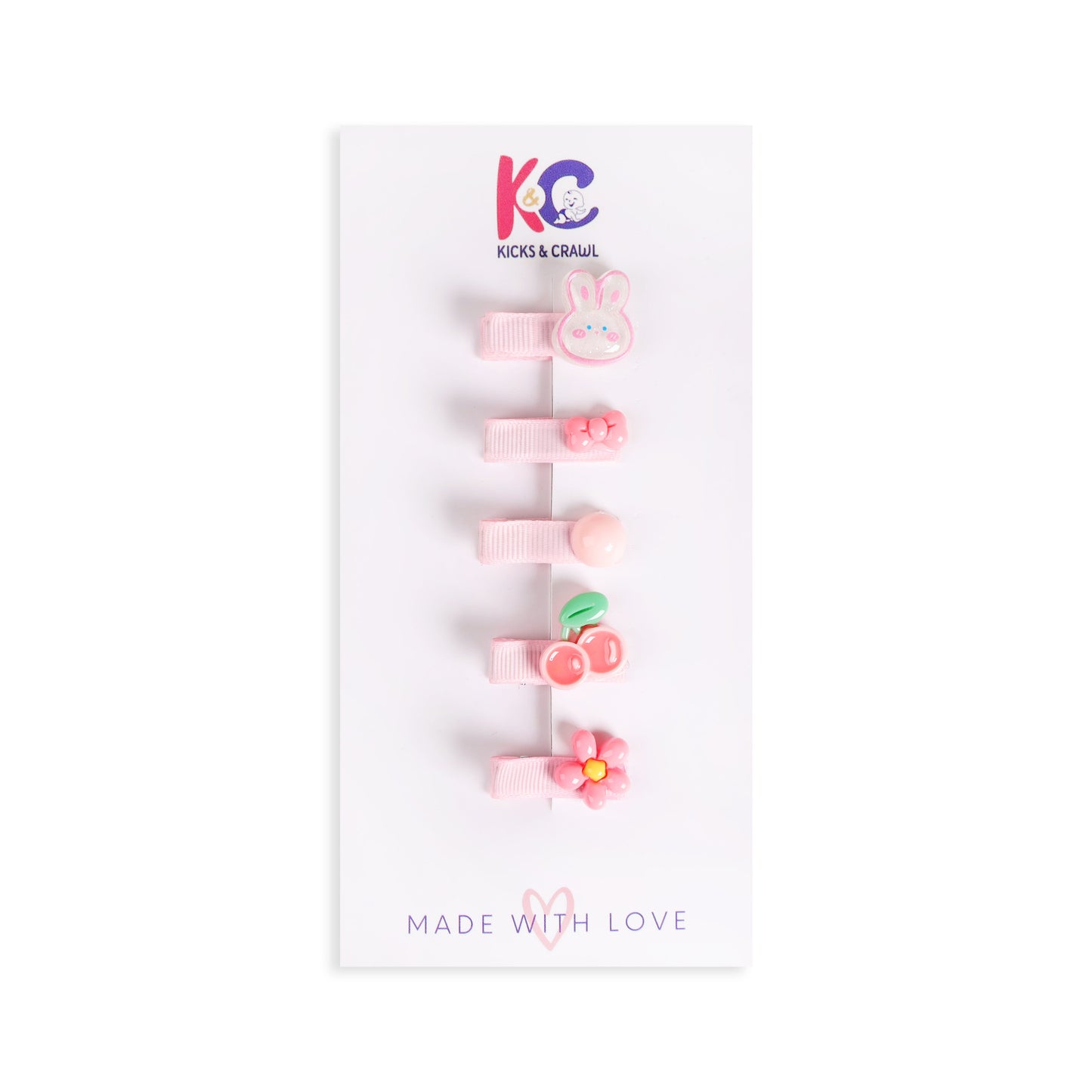 Bow-Tiful Blossoms Hair Clips (Pack Of 5)