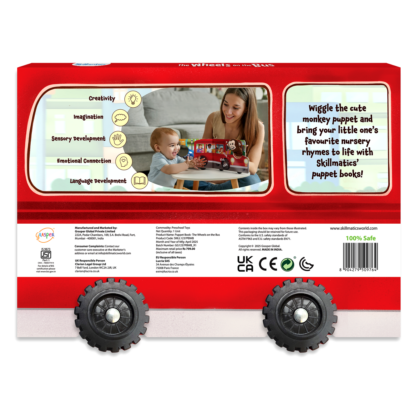 Wheels on the Bus - Puppet Book
