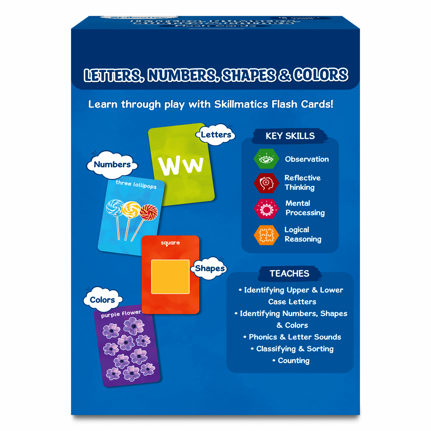 Letters, Numbers & Shapes Flash Cards