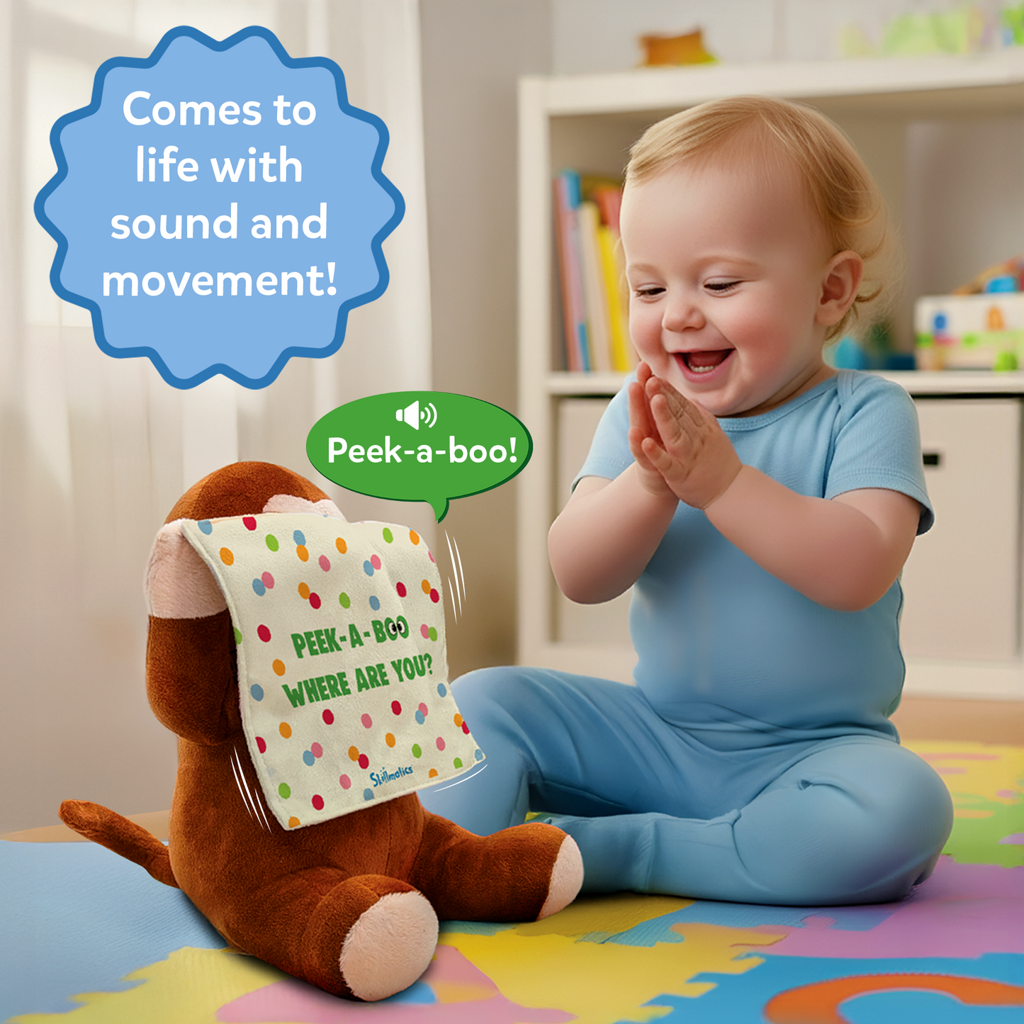 Peek a Boo - Interactive Plush Monkey
