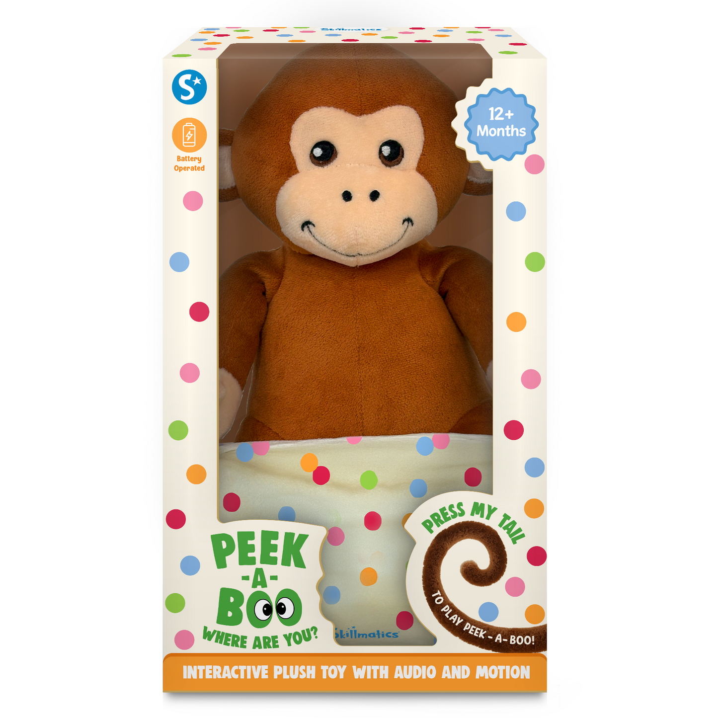 Peek a Boo - Interactive Plush Monkey