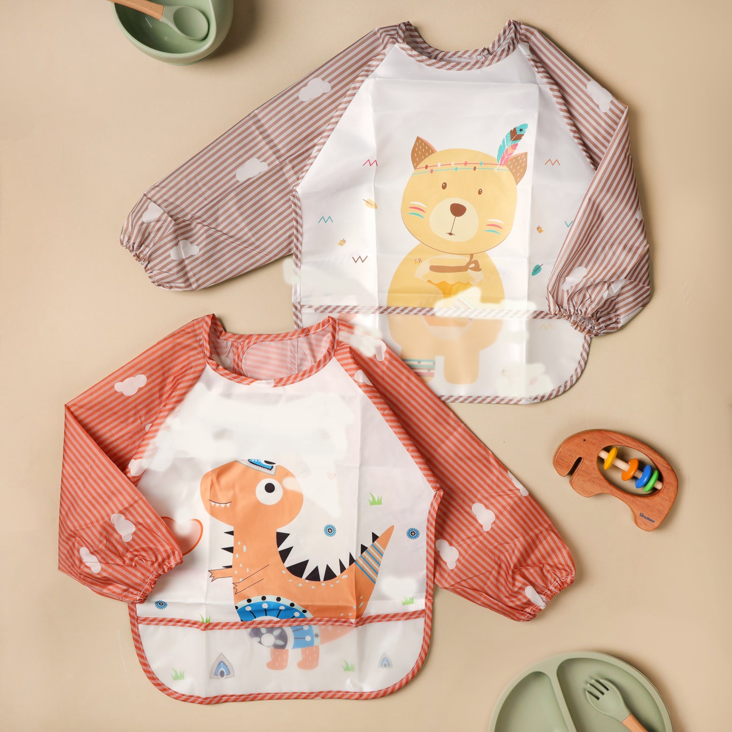 Animal Friends Full Bibs - Pack Of 2