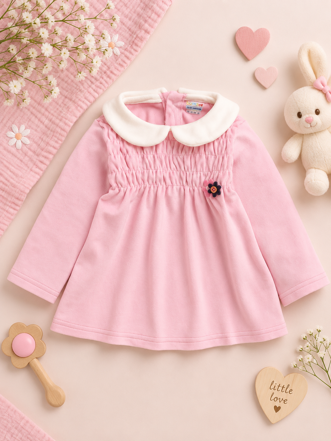Pink Frock with Collar