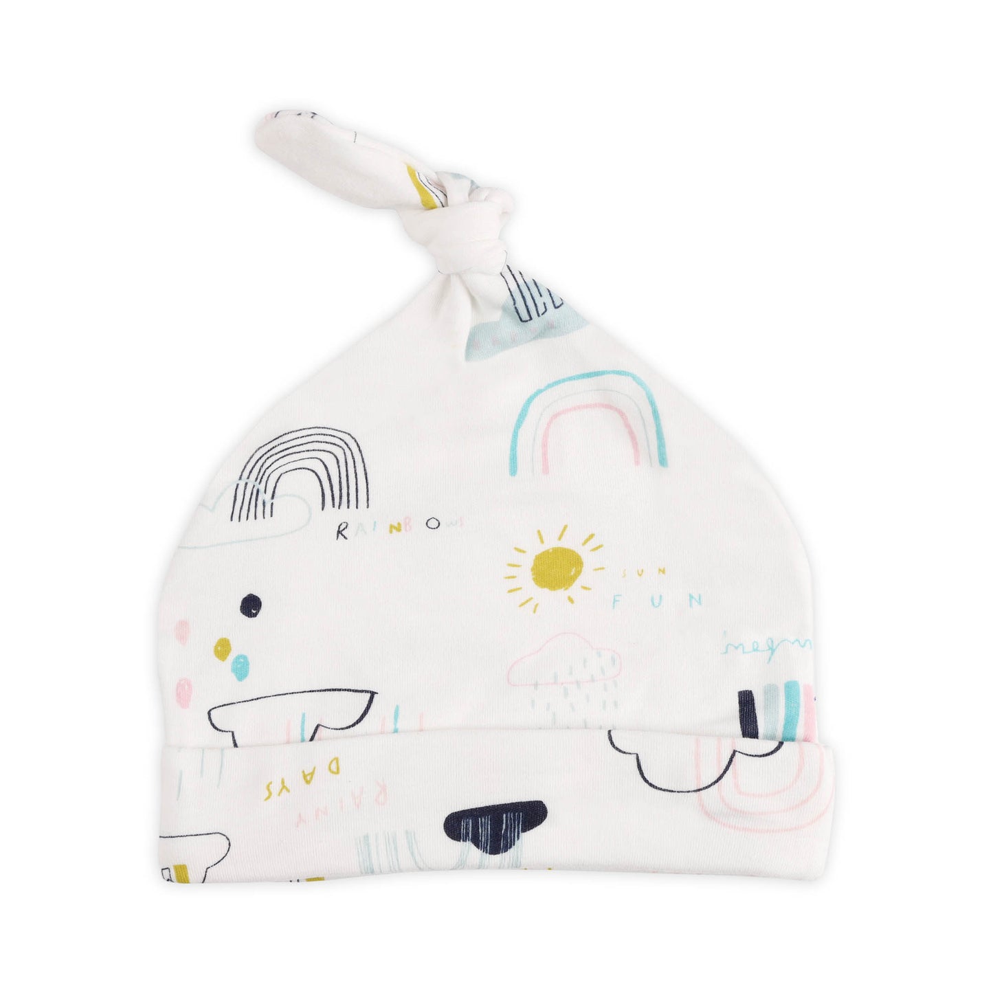 Cute Kitten Knotted Baby Caps - 3 Pack