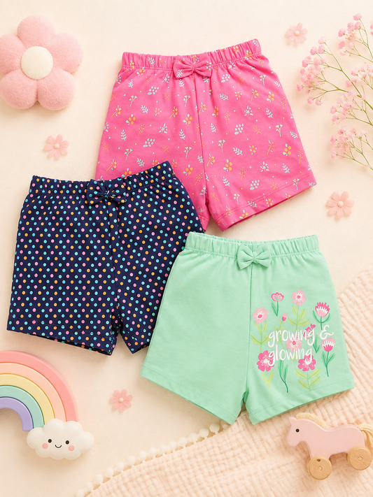 Flower Shorts (Pack of 3)