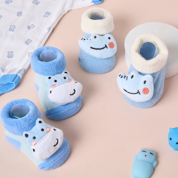 Hop And Moo Baby Socks - Pack Of 2