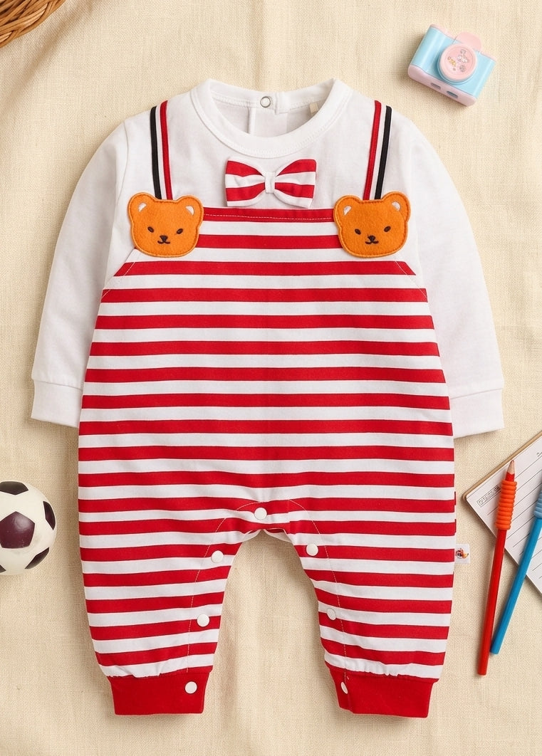 Red & White Stripes Onesie