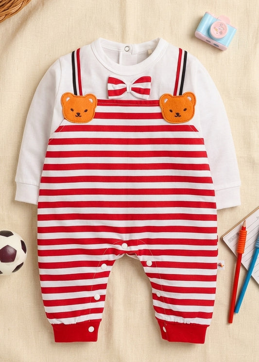 Red & White Stripes Onesie
