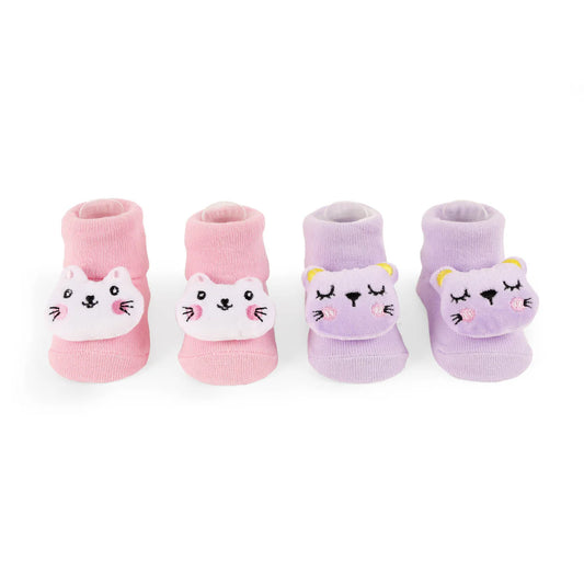 Purrfect Paws Baby Socks (Pack Of 2)