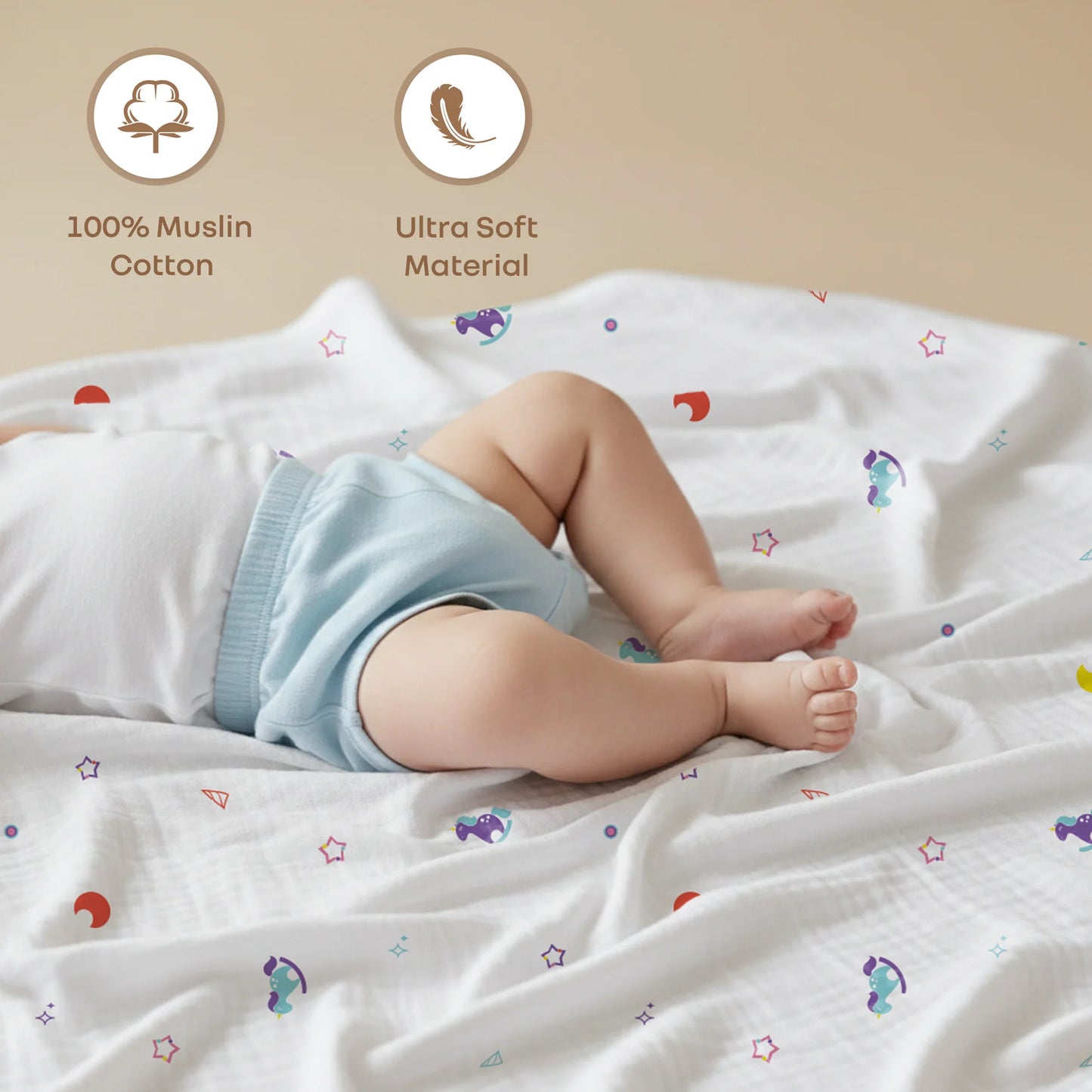 Softkins Muslin Baby Blanket