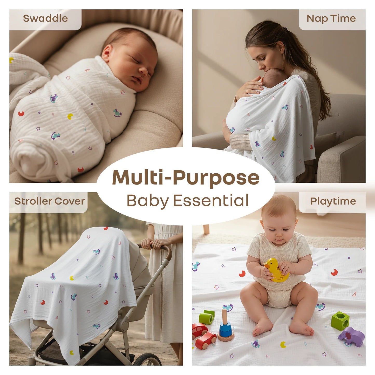 Softkins Muslin Baby Blanket
