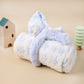 Blue Bear Baby Blanket With Toy