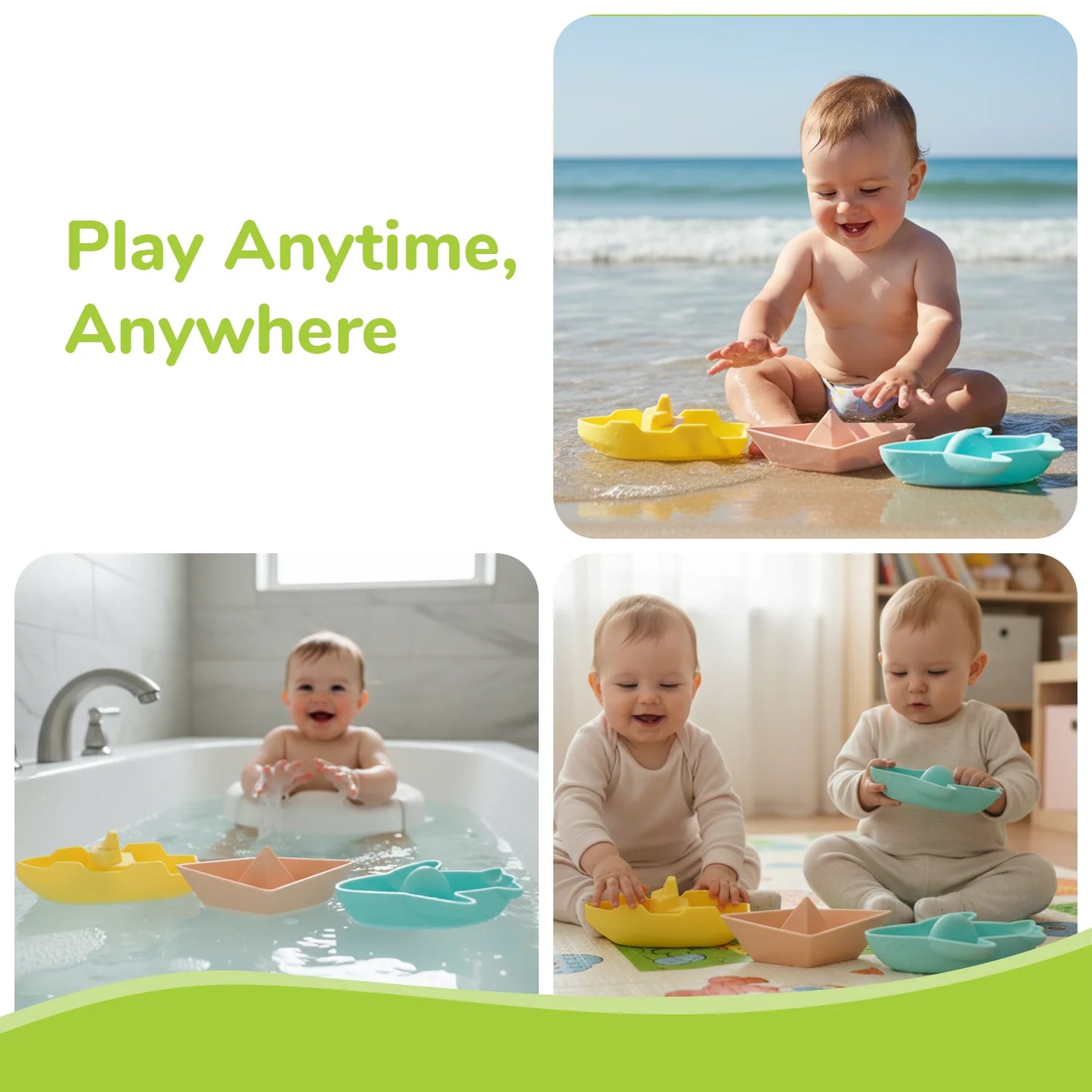 Floater Bath Toy - Boat (Pack of 3)