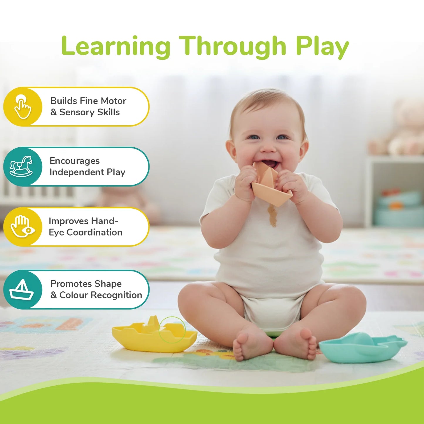 Floater Bath Toy - Boat (Pack of 3)
