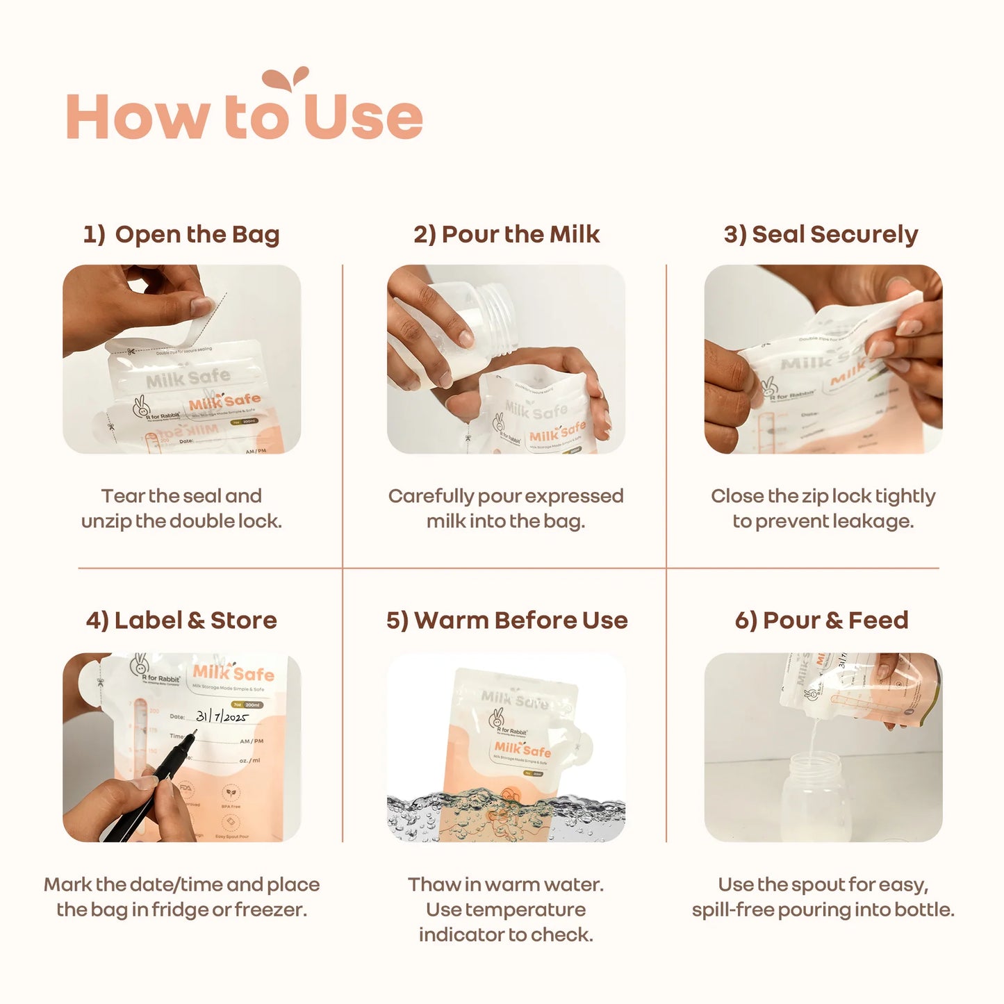 Milk Safe - Milk Bags (pack of 30)